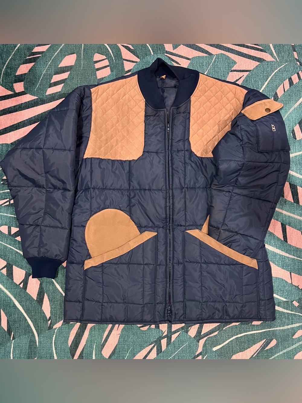 Vintage Bob Allen Gun Club Quilted Dual Zip Puffer Coat Jacket